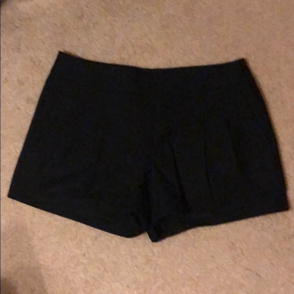 J.Crew Black Pleated Shorts